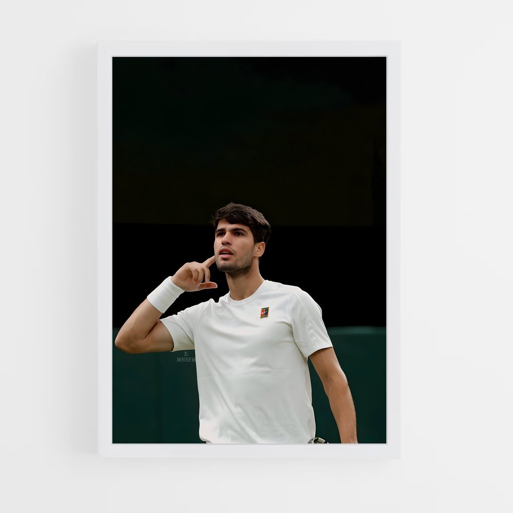 Poster Carlos alcaraz éclairage – affiche Tennis (vue 3)